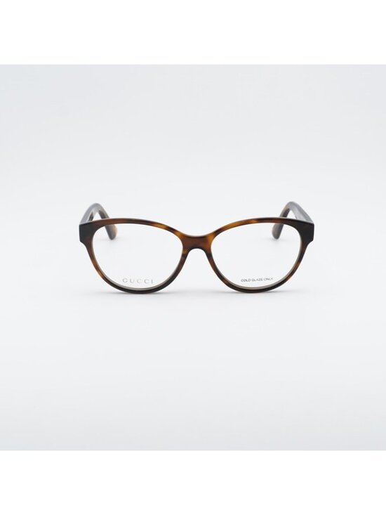 Gucci GG0633O 002 Eyeglasses Havana 54mm Oval Frame main image 5